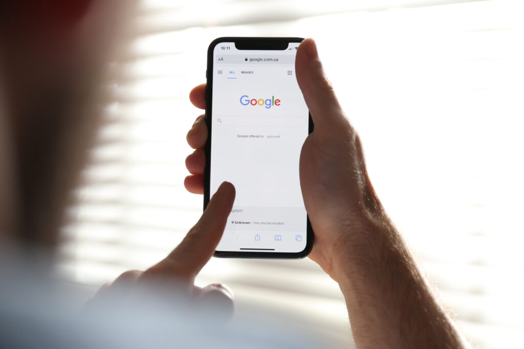 google sur smartphone