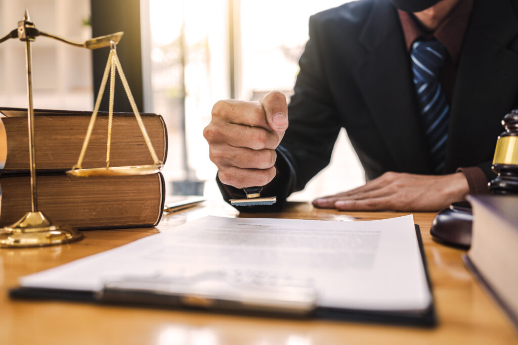 picture representing a person working in the legal field