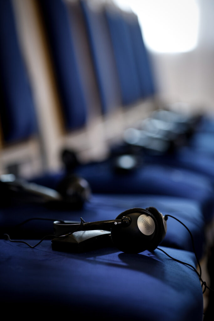 casques d'interprétation